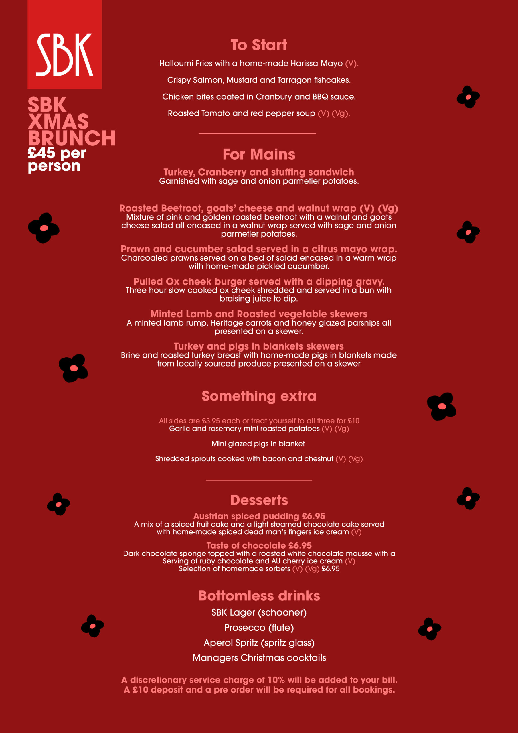 Bottomless Christmas Brunch at SBK Southsea Brunch Klub